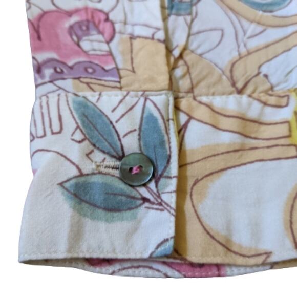 Anthropologie Maeve Floral Long Sleeve Blouse 6 - Picture 6 of 9